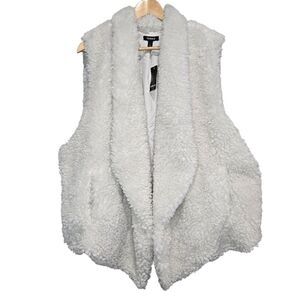 Torrid Sherpa Drape Vest NWT